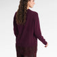 Basic Lace Sweatshirt - Berry