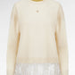 Basic Lace Sweatshirt - Yuzu