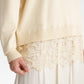 Basic Lace Sweatshirt - Yuzu