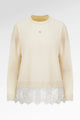 Basic Lace Sweatshirt - Yuzu