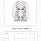 Jazzy Lace Shirt - Blanc