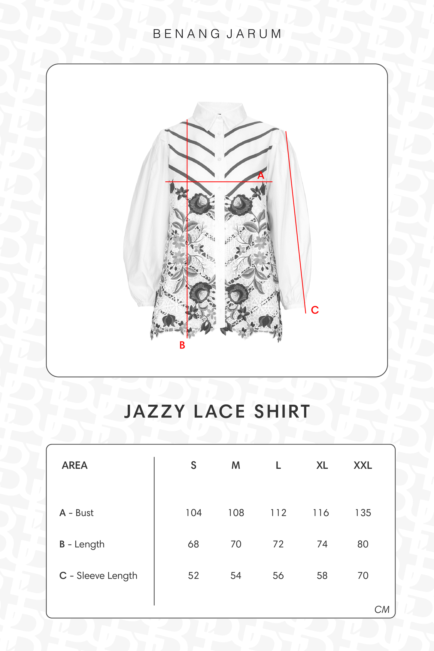 Jazzy Lace Shirt - Blanc