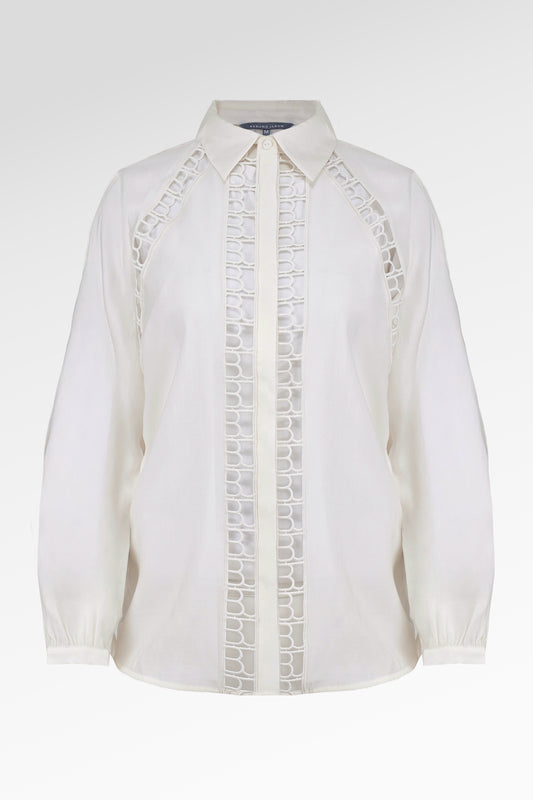 Catherine Lace Shirt - Off White