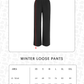Winter Loose Pants - Black