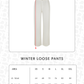 Winter Loose Pants - White