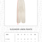 Eleanor Linen Pants - Ivory