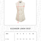 Eleanor Linen Vest - Ivory