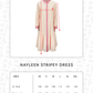Nayleen Stripey Dress - Tender Peach