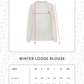 Winter Loose Blouse - White