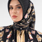 Blooming Eid Scarf - Black Iris