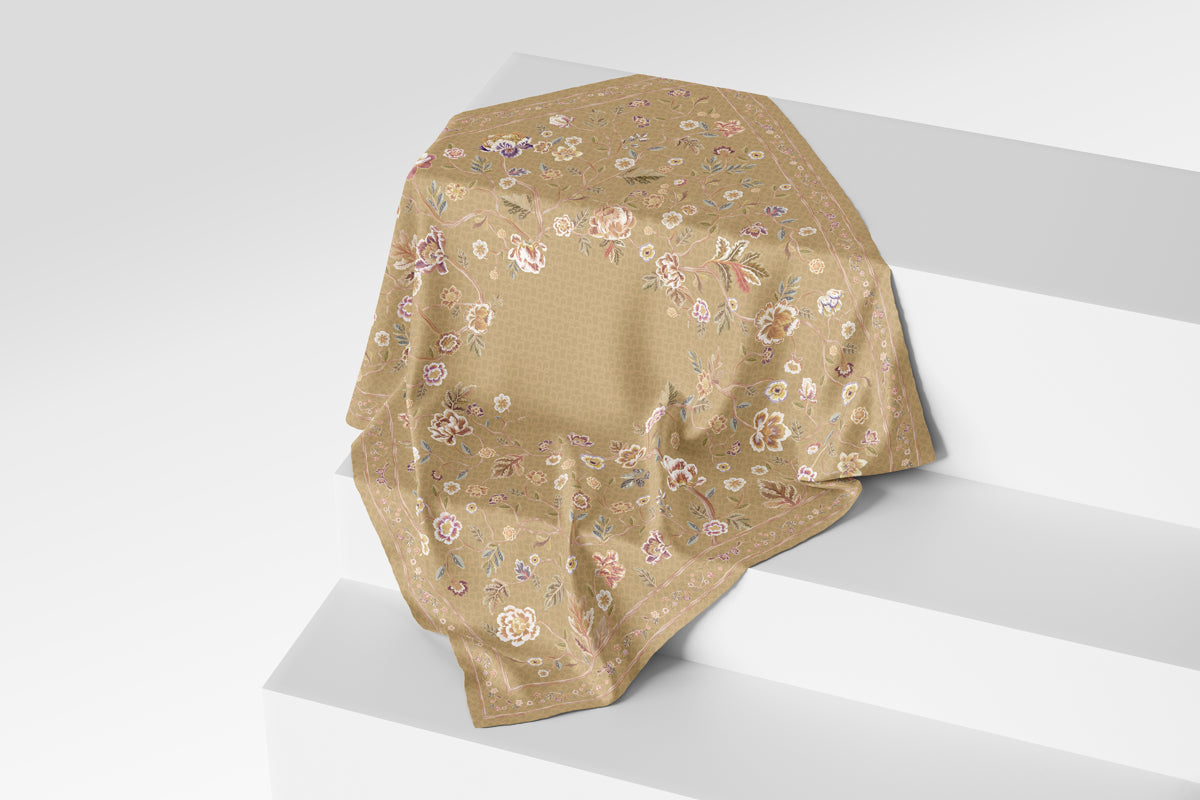 Blooming Eid Scarf - Marigold