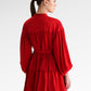 Nara Gathered Shirt - Red