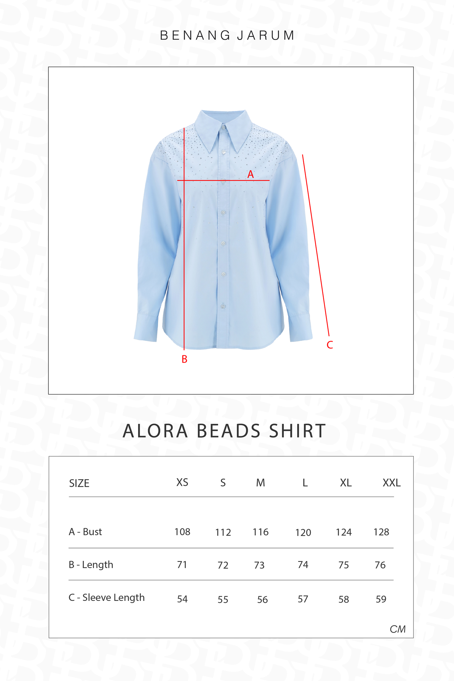 Alora Beads Shirt - Blue