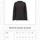Winter Loose Blouse - Black