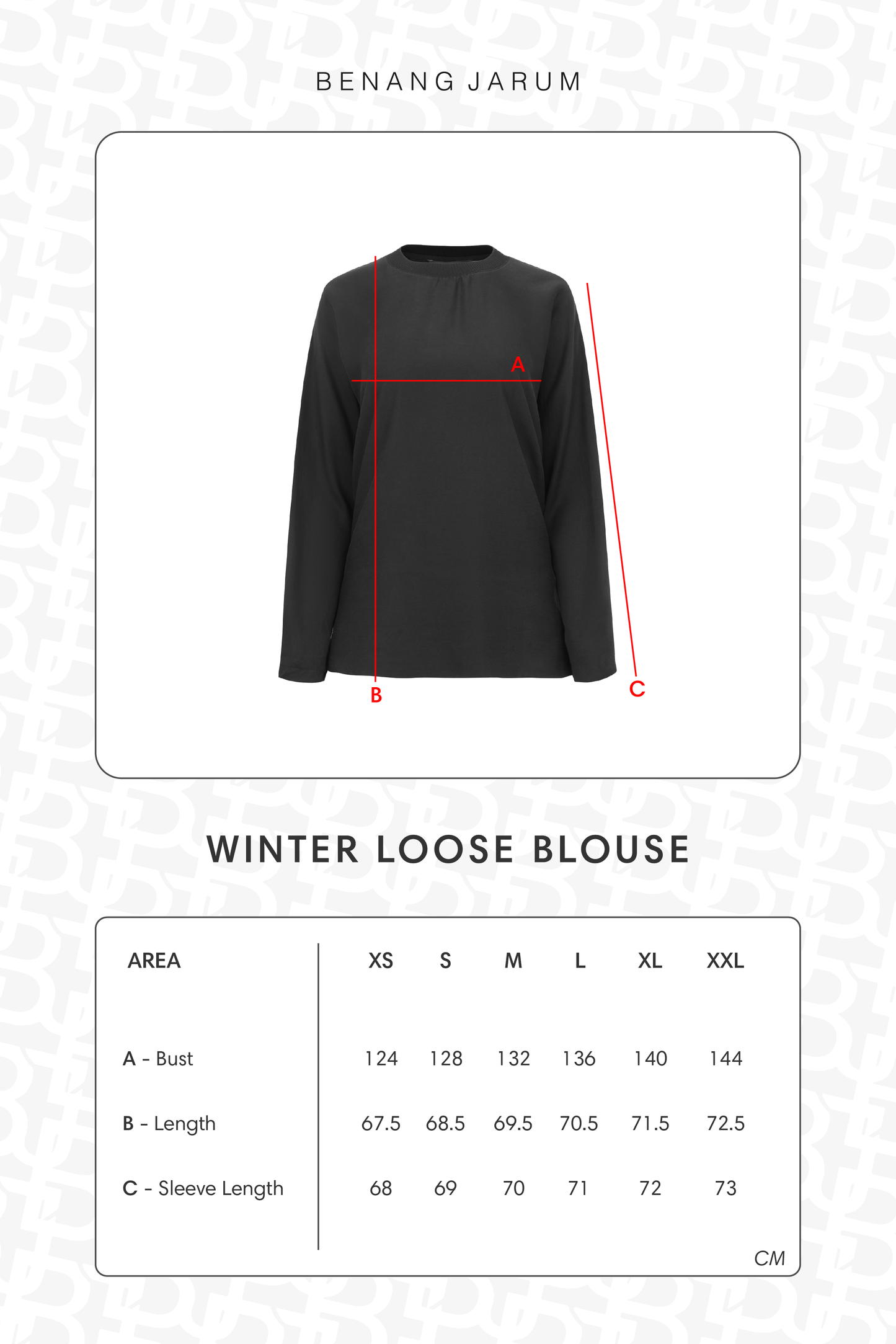 Winter Loose Blouse - Black
