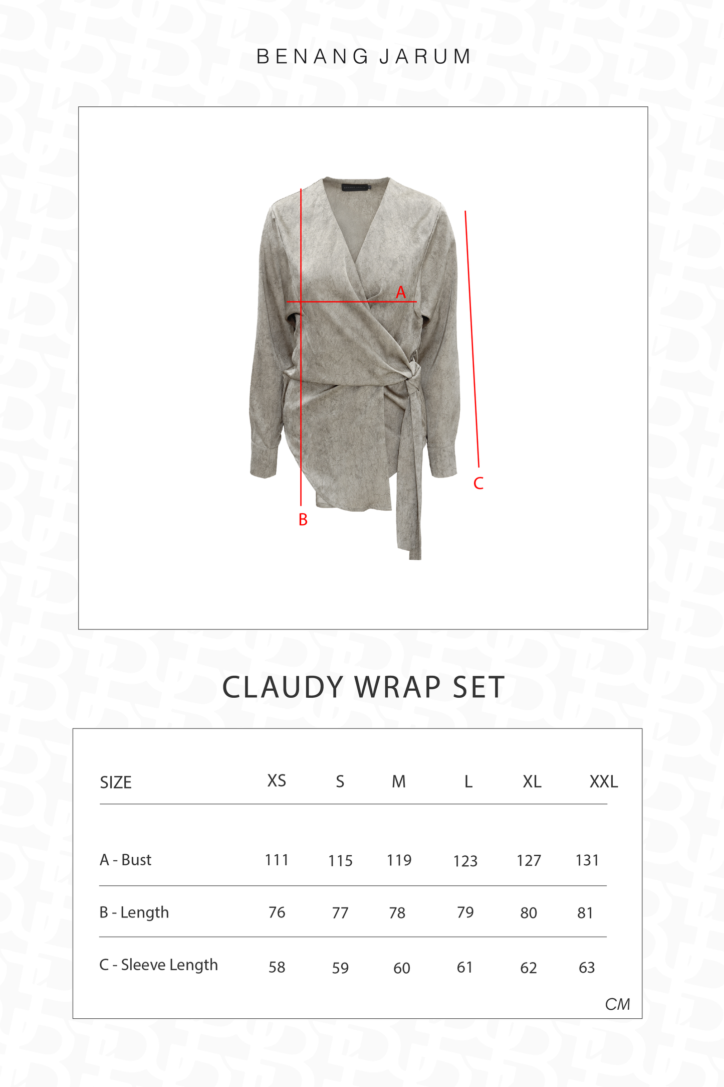 Claudy Wrap Set - Gray