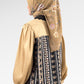 Blooming Eid Back Pleated Shirt - Black Iris