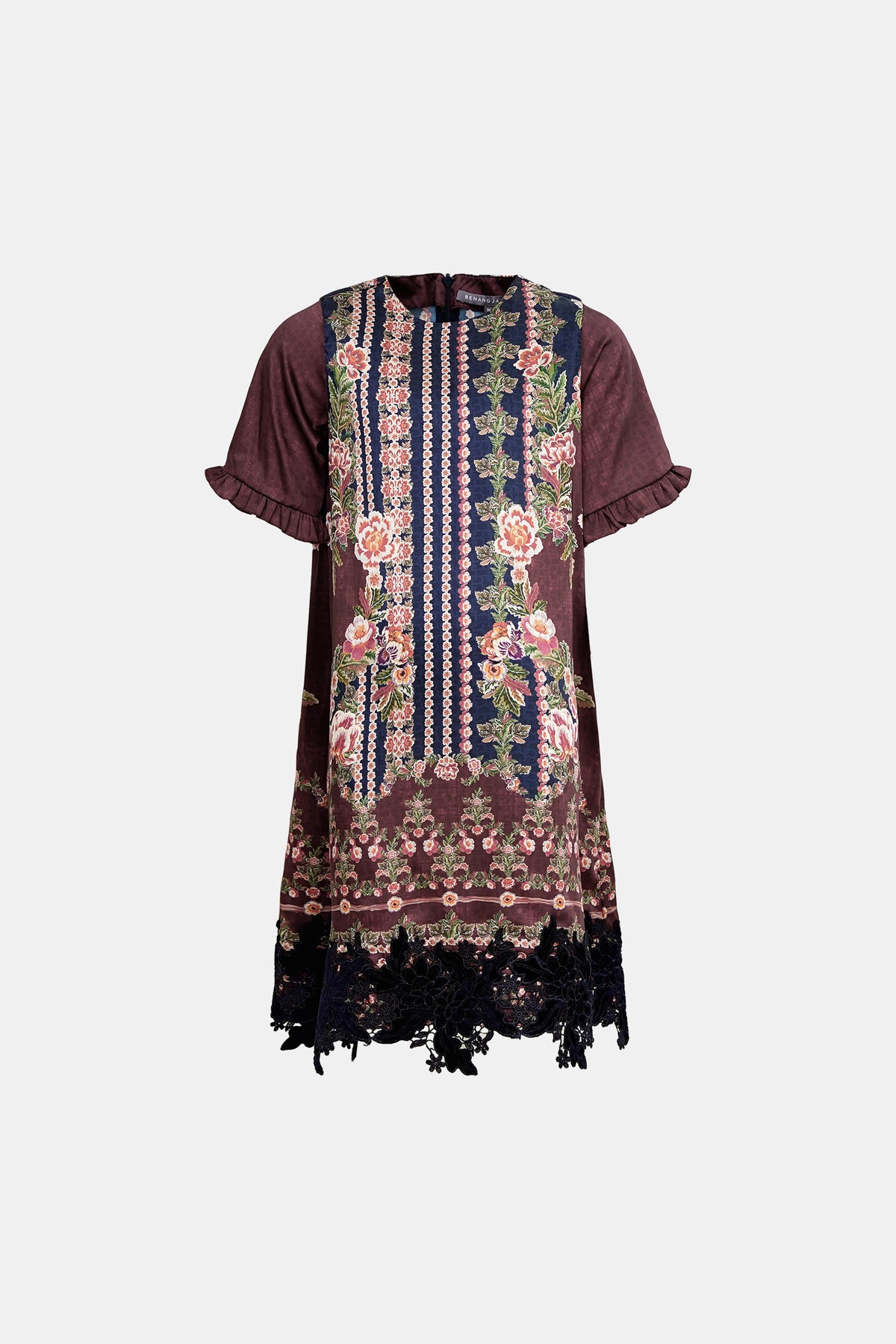 Blooming Eid Kids Dress - Carnation