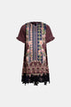 Blooming Eid Kids Dress - Carnation