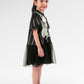 Blooming Eid Kids Stripe Dress - Black