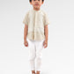 Blooming Eid Linen Boy Shirt - Daisy