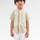 Blooming Eid Linen Boy Shirt - Daisy