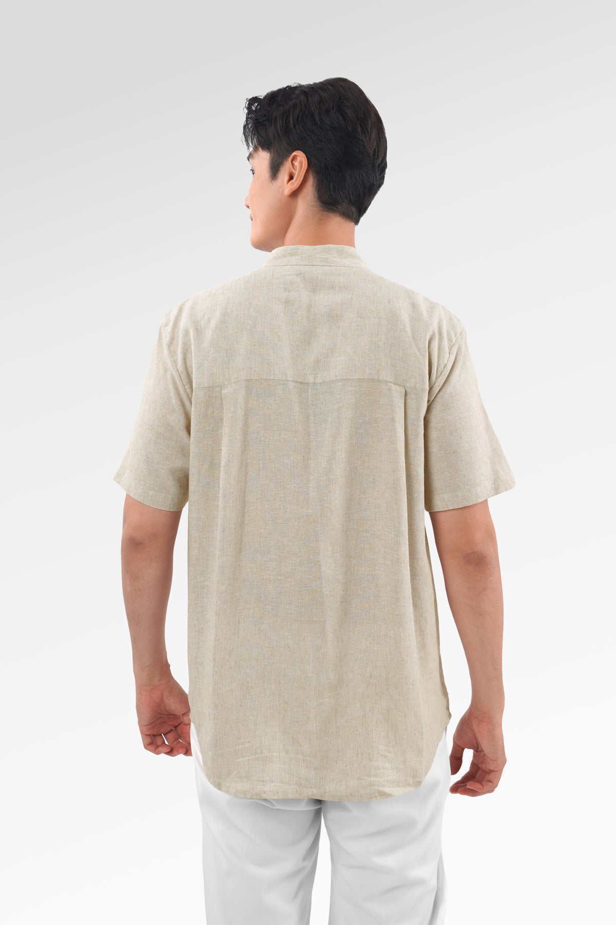 Blooming Eid Linen Men Shirt - Daisy