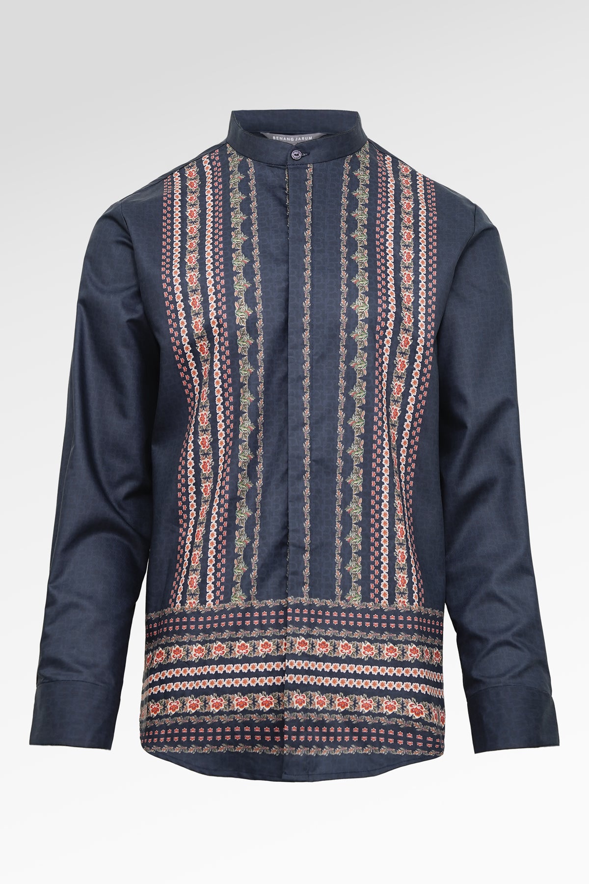 Blooming Eid Men Shirt Long Sleeve - Carnation