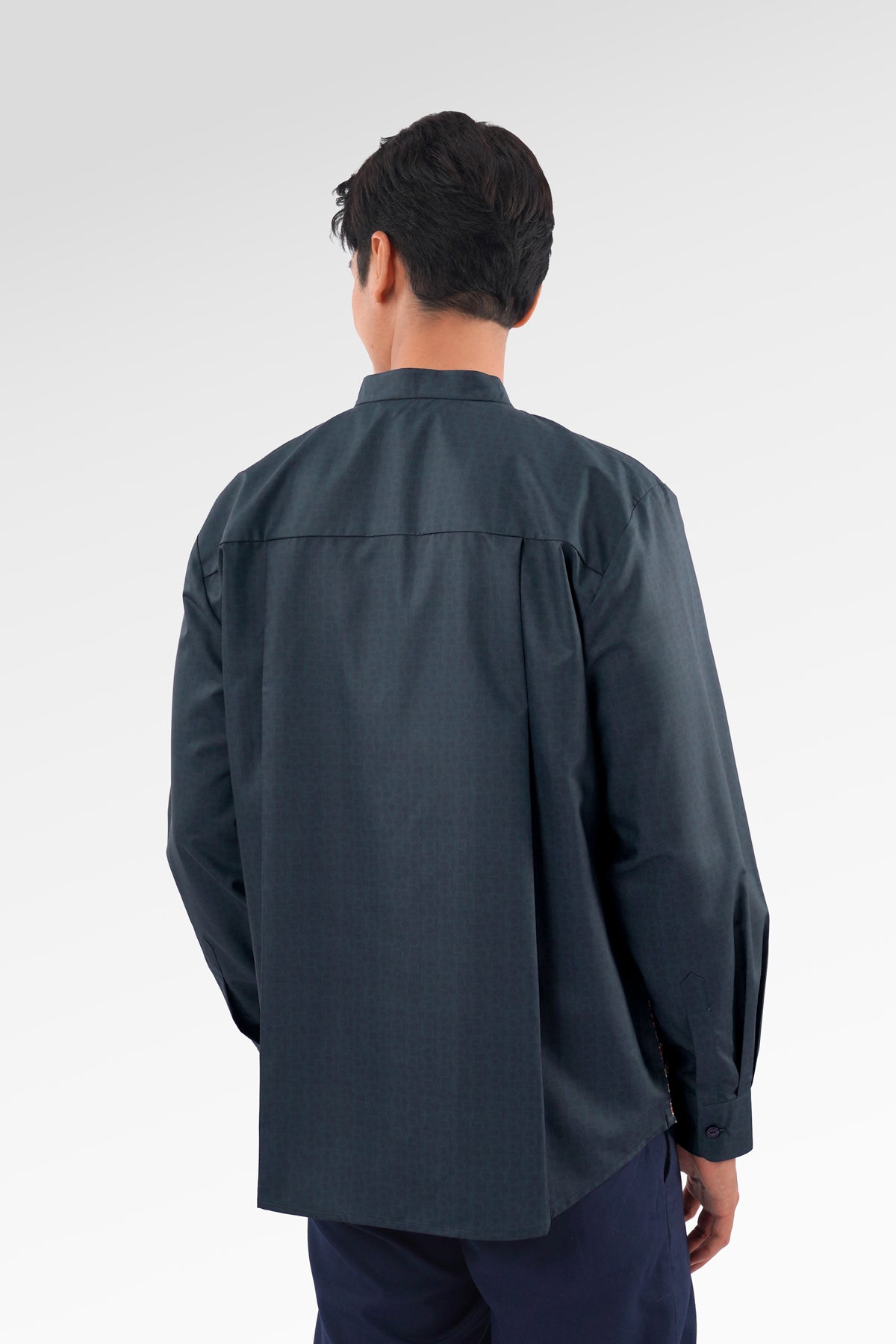 Blooming Eid Men Shirt Long Sleeve - Carnation
