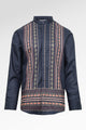 Blooming Eid Men Shirt Long Sleeve - Carnation