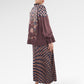 Blooming Eid Pleated Skirt - Carnation