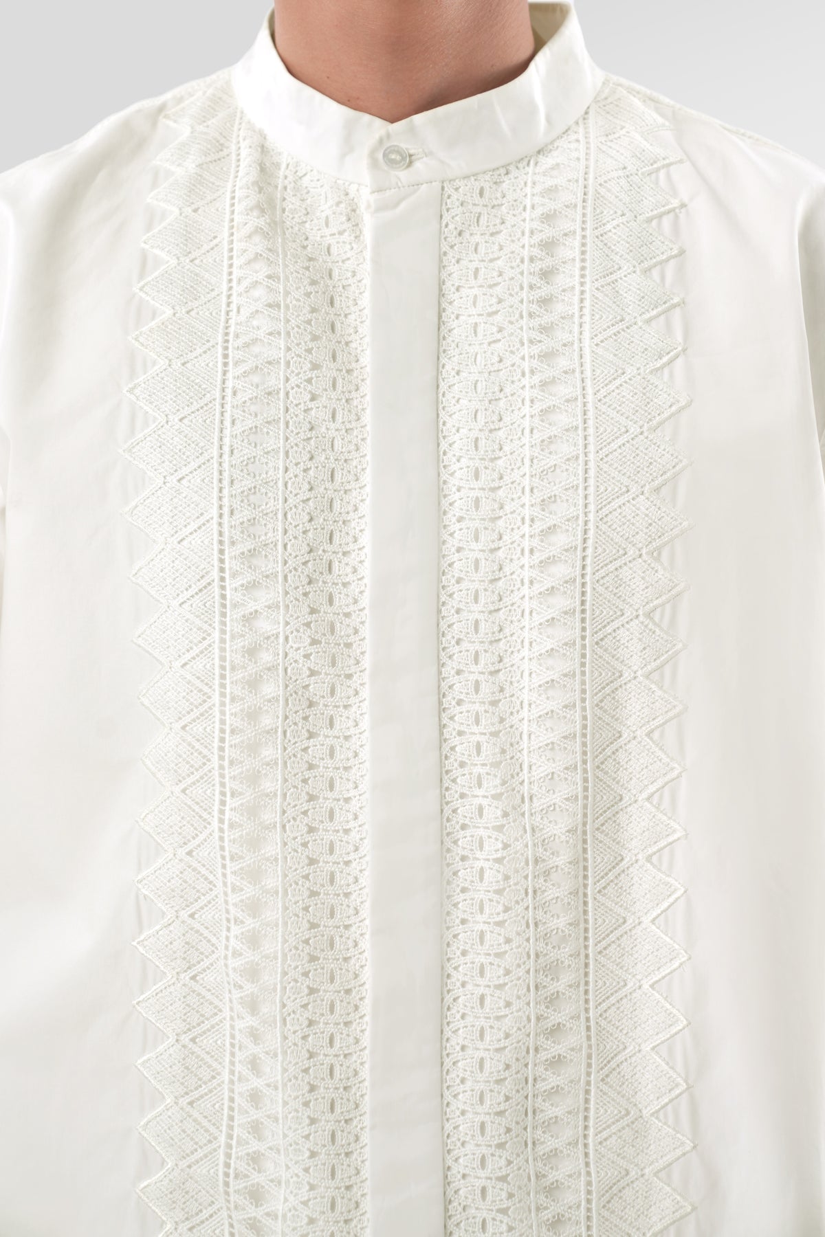 Blooming Eid Poplin Men Shirt - White