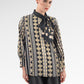Blooming Eid Tie Blouse - Black Iris