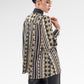 Blooming Eid Tie Blouse - Black Iris