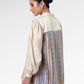 Blooming Eid Back Pleated Shirt - Blue Bell