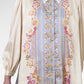 Blooming Eid Back Pleated Shirt - Blue Bell