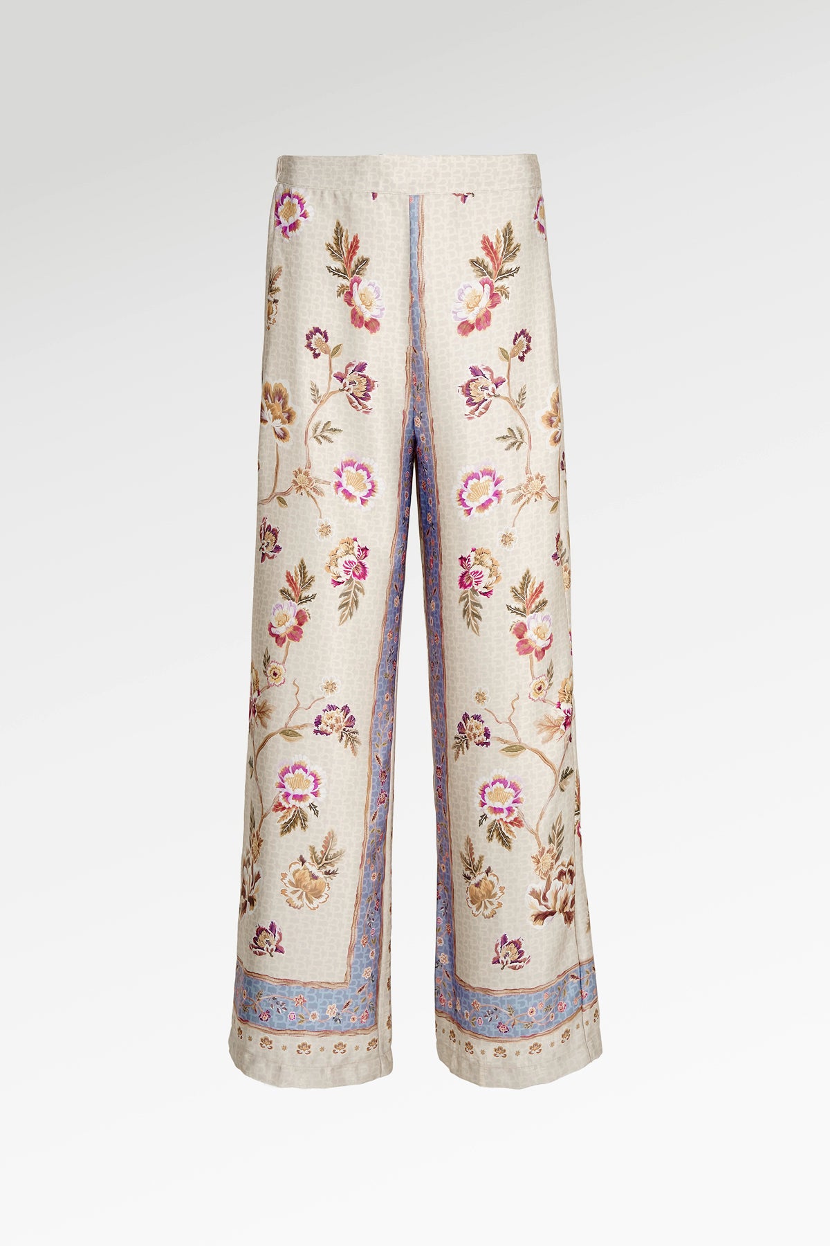 Blooming Eid Cullote Pants - Blue Bell