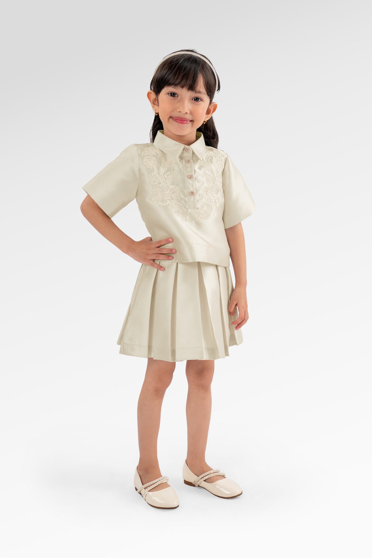 Blooming Eid Kids Set Shirt - Daisy