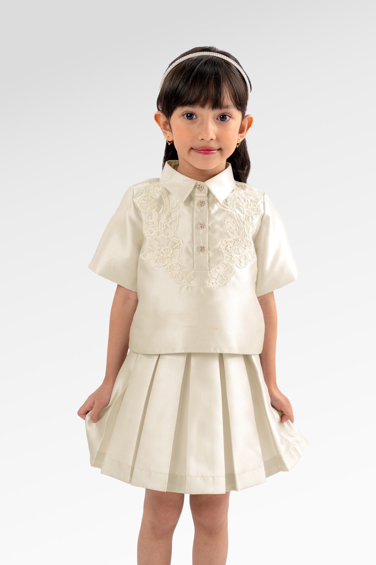 Blooming Eid Kids Set Shirt - Daisy