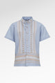 Blooming Eid Kids Shirt - Blue Bell