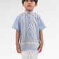 Blooming Eid Kids Shirt - Blue Bell