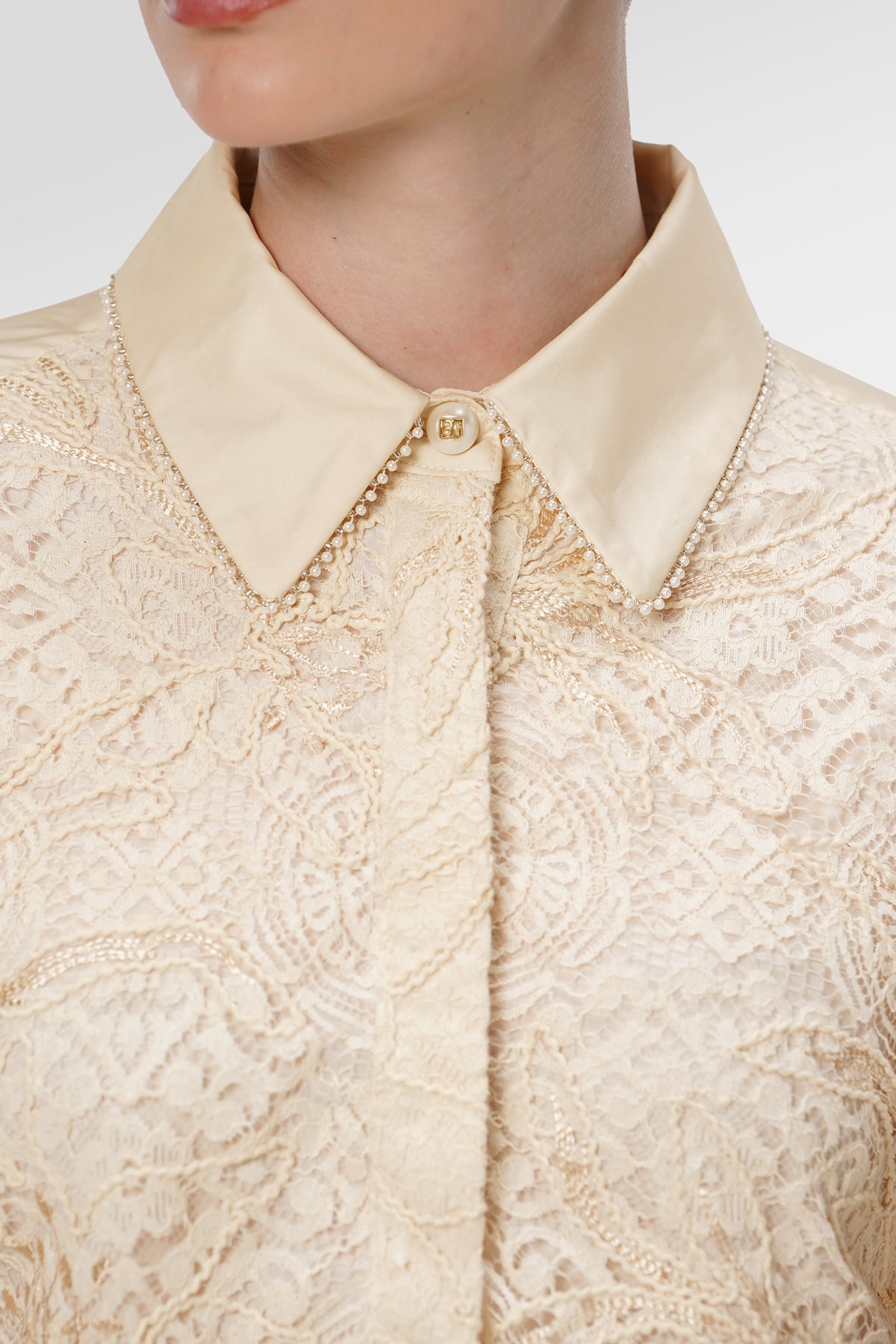 Blooming Eid Lace Tunic - Daisy