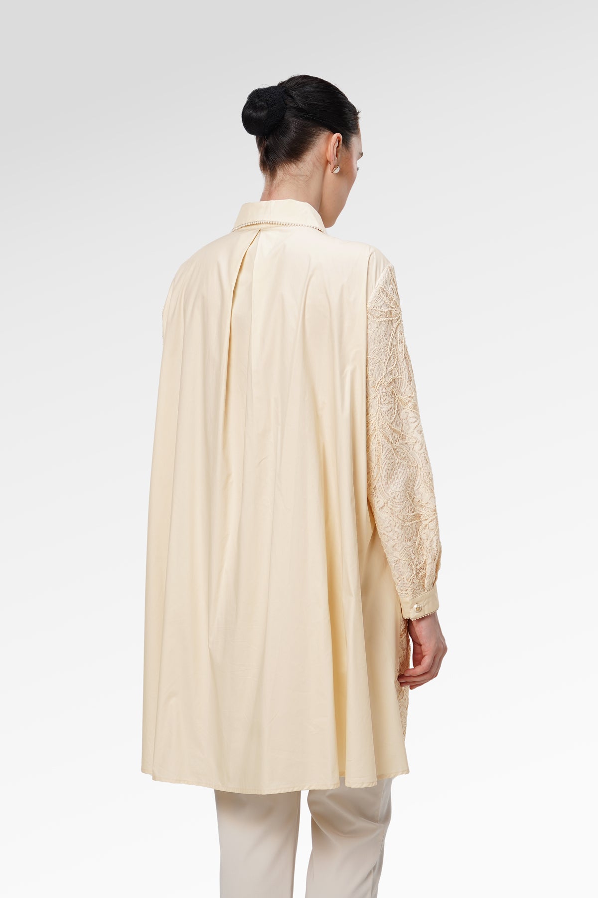 Blooming Eid Lace Tunic - Daisy