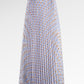 Blooming Eid Pleated Skirt - Blue Bell