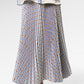 Blooming Eid Pleated Skirt - Blue Bell