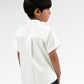 Blooming Eid Poplin Boy Shirt - White