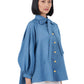 Bailee Puffy Shirt - Blue