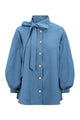 Bailee Puffy Shirt - Blue