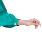Bailee Puffy Shirt - Teal Green