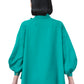 Bailee Puffy Shirt - Teal Green